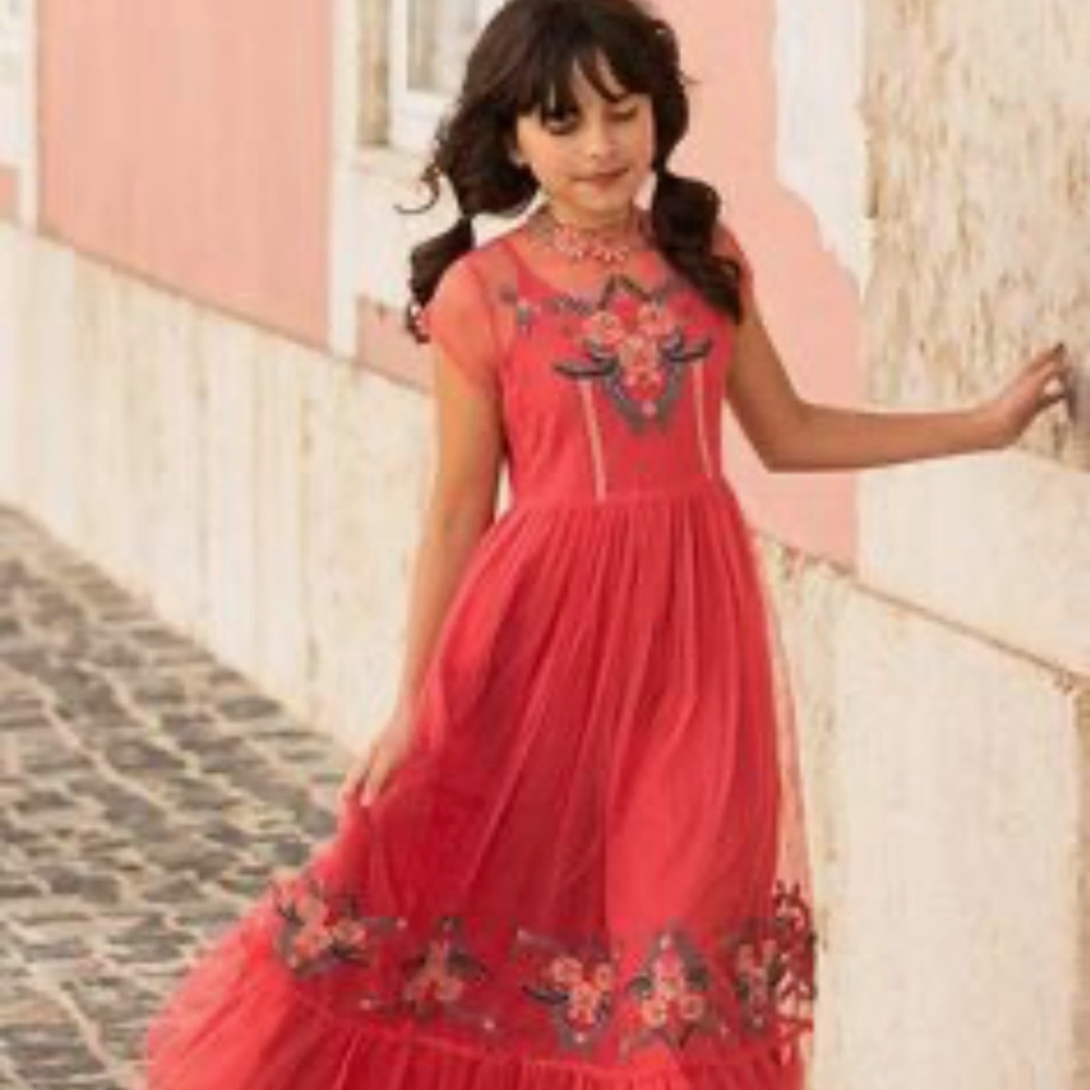 Joyfolie "Jolie Maxi Dress in Coral" NWOT